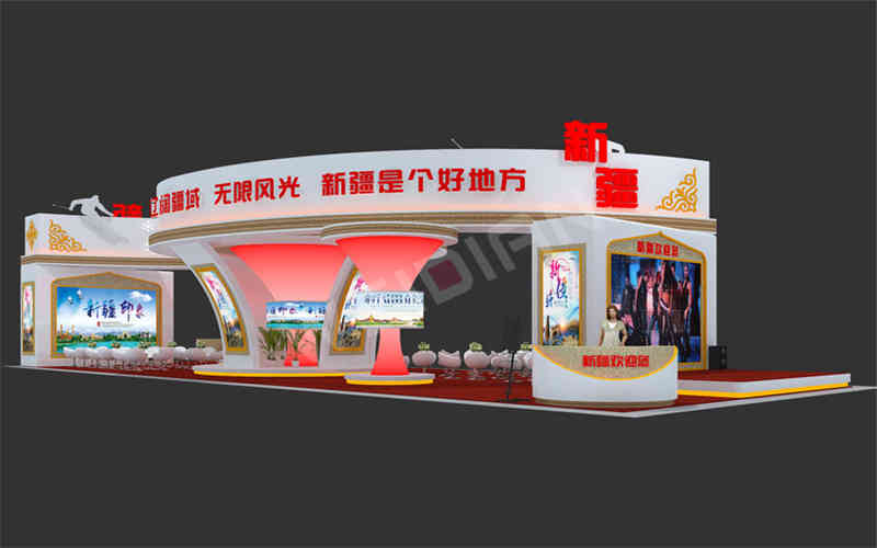 維點(diǎn)展覽裝飾設(shè)計公司助力新疆廣州國際旅游展覽會BITE廣州展臺設(shè)計搭建 維點(diǎn)展覽裝飾設(shè)計公司助力新疆廣州國際旅游展覽會BITE廣州展臺設(shè)計搭建