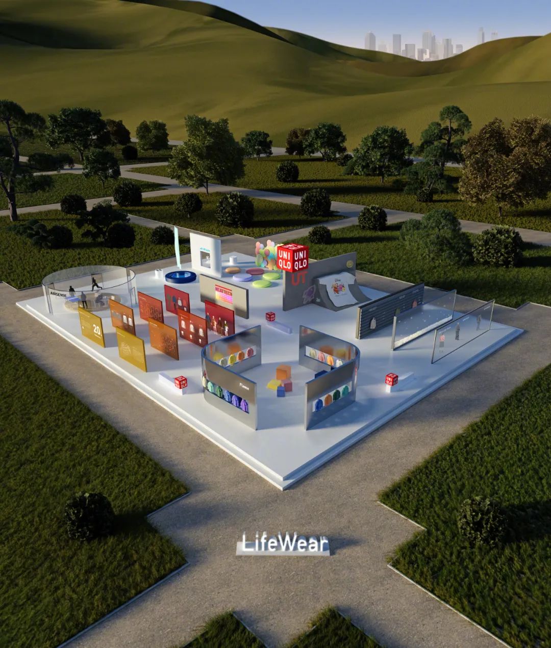 杭州展會設(shè)計(jì)搭建公司領(lǐng)你看2023進(jìn)博會最具有創(chuàng)意00家企業(yè)展臺（優(yōu)衣庫展臺）5